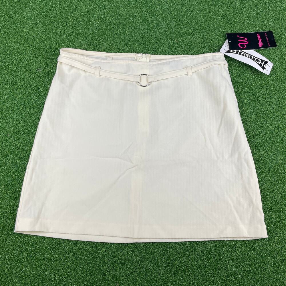 Vintage Y2K NWT Wrapper Butter Yellow Mini Skirt Sz 7